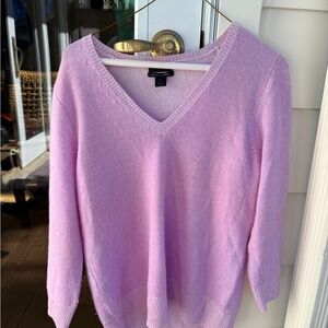 J.CREW 100% Cashmere 3/4 sleeves Mauve sweater